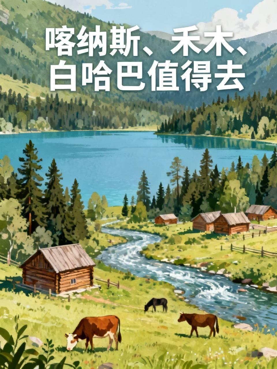 喀纳斯、禾木、白哈巴值不值得去? 喀纳斯、禾木、白哈巴太值得去了！
先说说喀纳斯