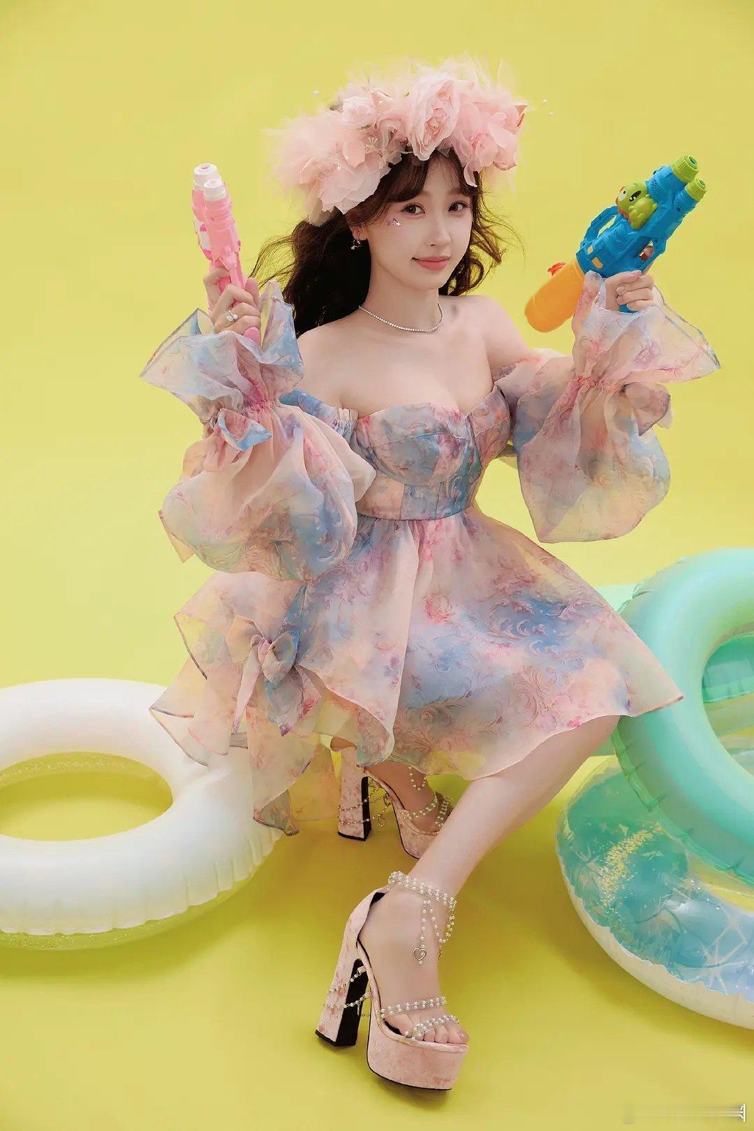 虞书欣的法令纹配上甜美风，整个人都好维和[委屈] ​​​