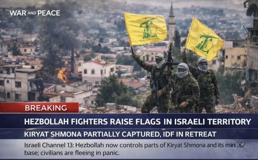 以色列完全没想到，竟然被黎巴嫩真主党成功实现了反攻，占领了以色列北部城镇基里亚特