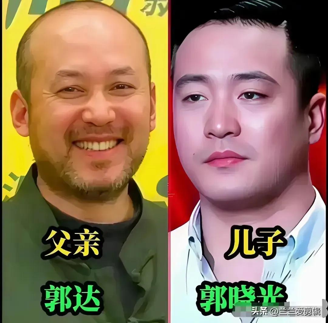 星二代都好可爱。
春晚舞台上的经典小品王,国家一级演员郭达,舞台角色深入人心，儿