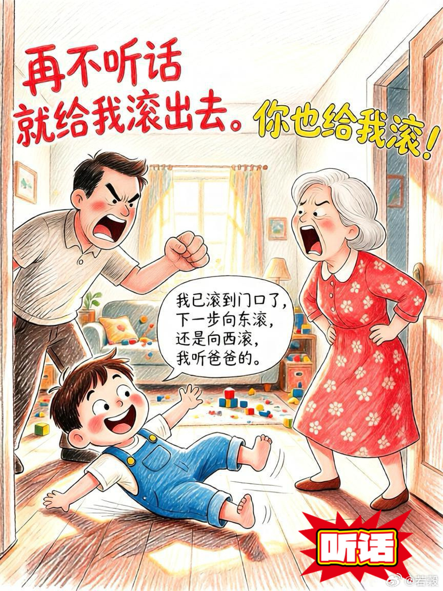 【微小说：听话】      小明不听话惹父亲生气。父亲朝小明喊道：“再不听话就给