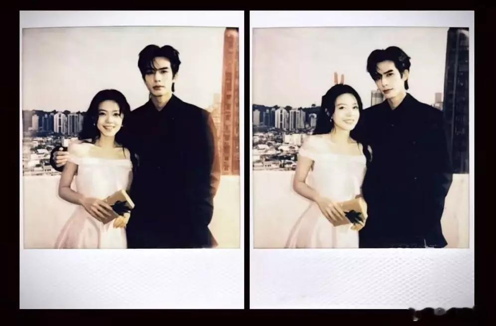 分享娱乐宋威龙赵今麦晒拍立得cp感足 两人同框比耶好甜 