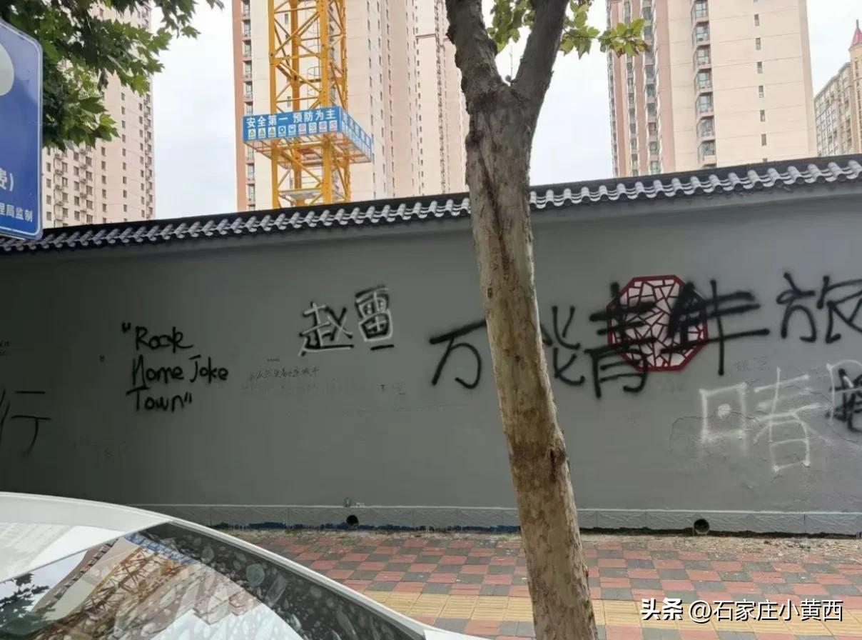 没啥审美的涂鸦，感觉“万青”都能写错，这是假粉吧！
有文化有内容的那叫艺术，叫思