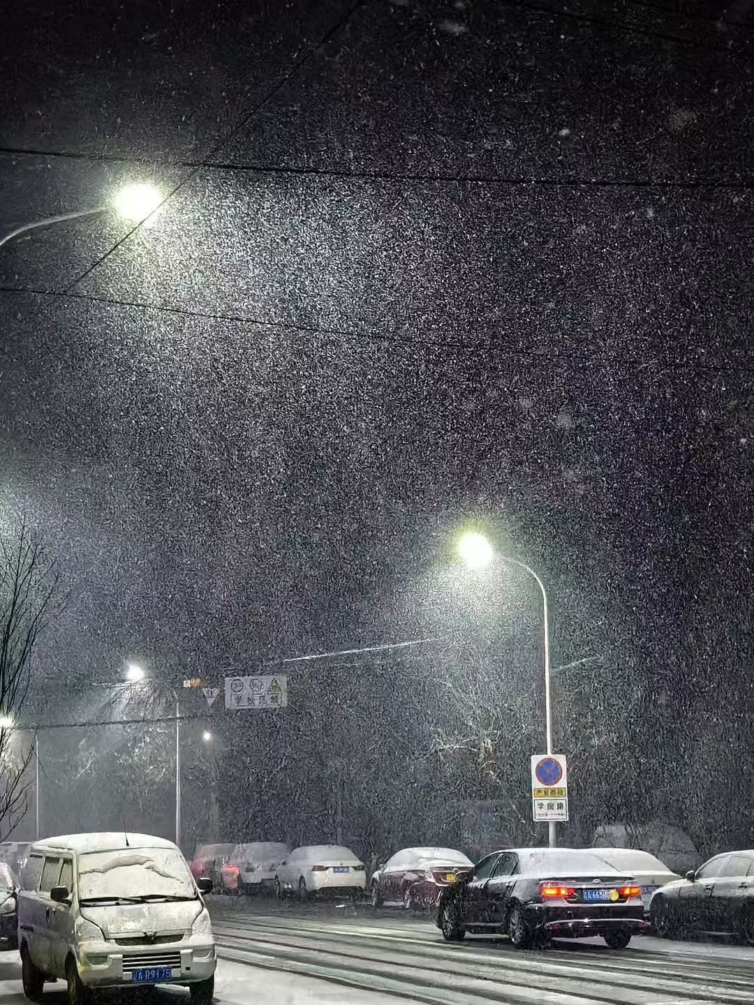 沈阳终于下雪啦～ 