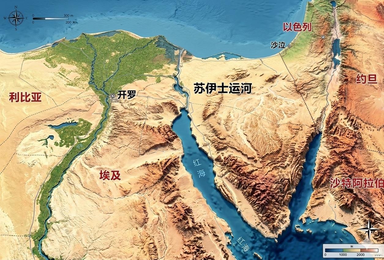 苏伊士运河:它是全球贸易的"黄金捷径”；
它是亚洲与非洲间的分界线；
它是连通欧