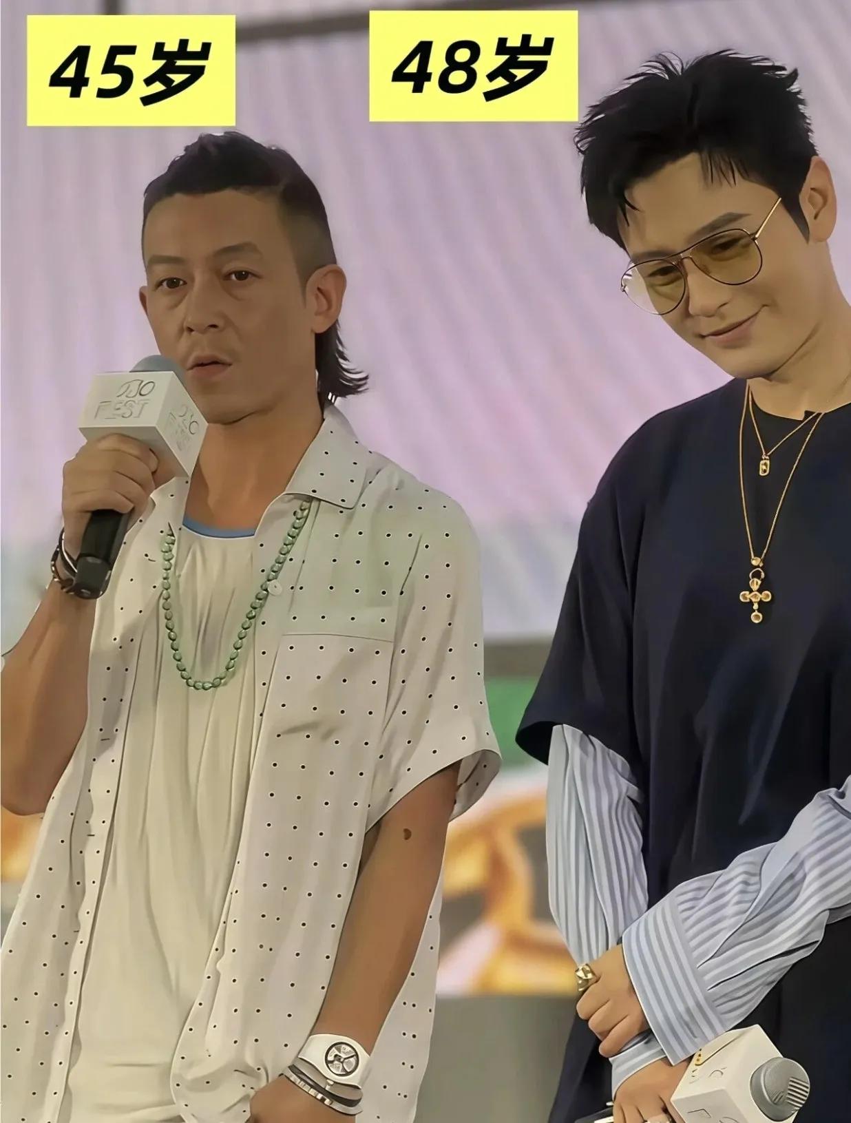 48岁黄晓明和45岁陈冠希，谁活明白了？？

偶然间刷到一张黄晓明和陈冠希的合影