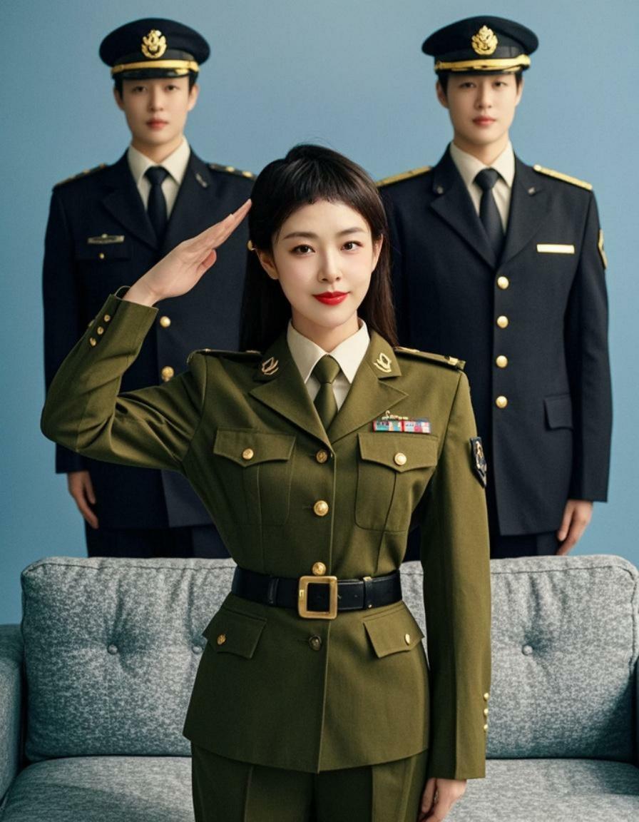 AI军装英姿