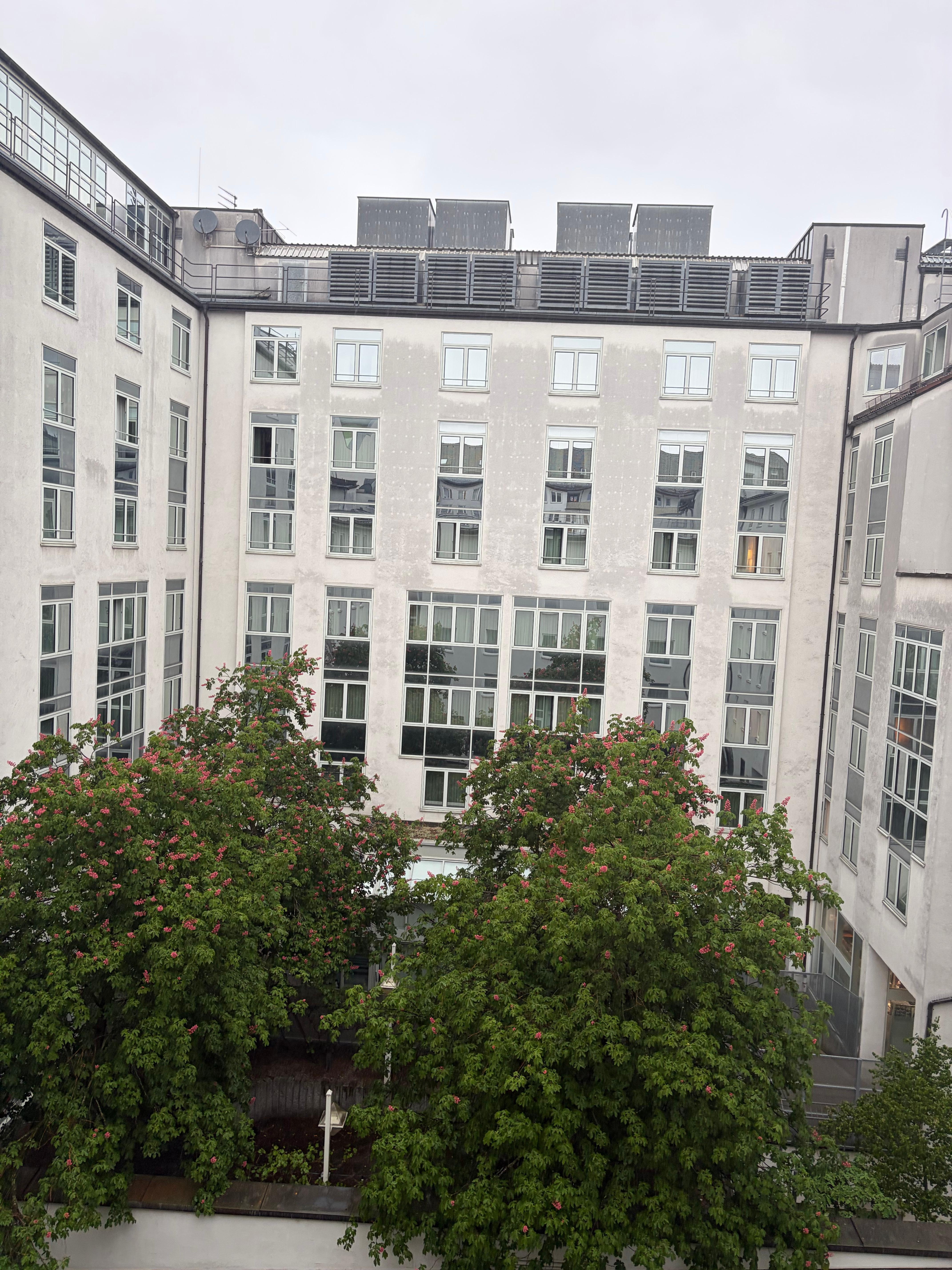 我滴天 慕尼黑下大雨了突然打雷轰隆隆今晚会是雨战吗拜仁vs巴黎欧冠