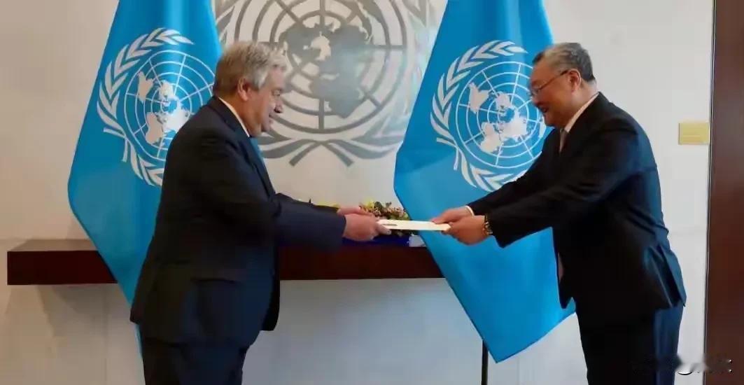 咋妈出手了，
11月21日，东方大国常驻联合国代表团向联合国秘书长古特雷斯递交信