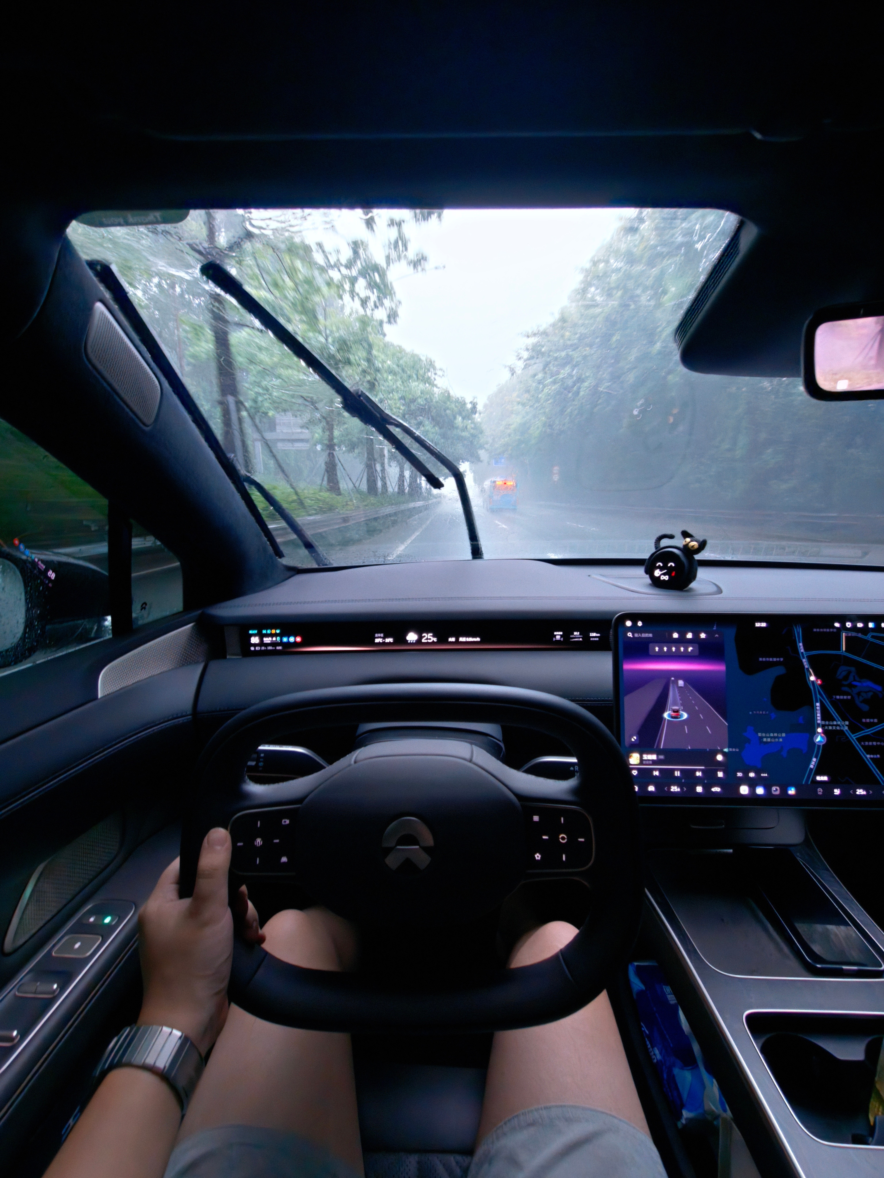 深圳暴雨红色预警俺ET9的辅助驾驶稳不稳？蔚来车主宣传部新能源汽车﻿