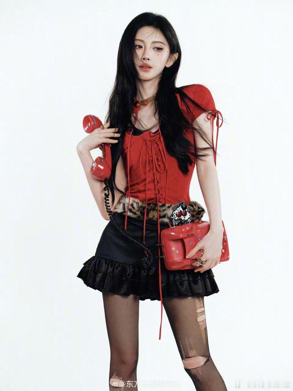 鞠婧祎辣妹好美😍 