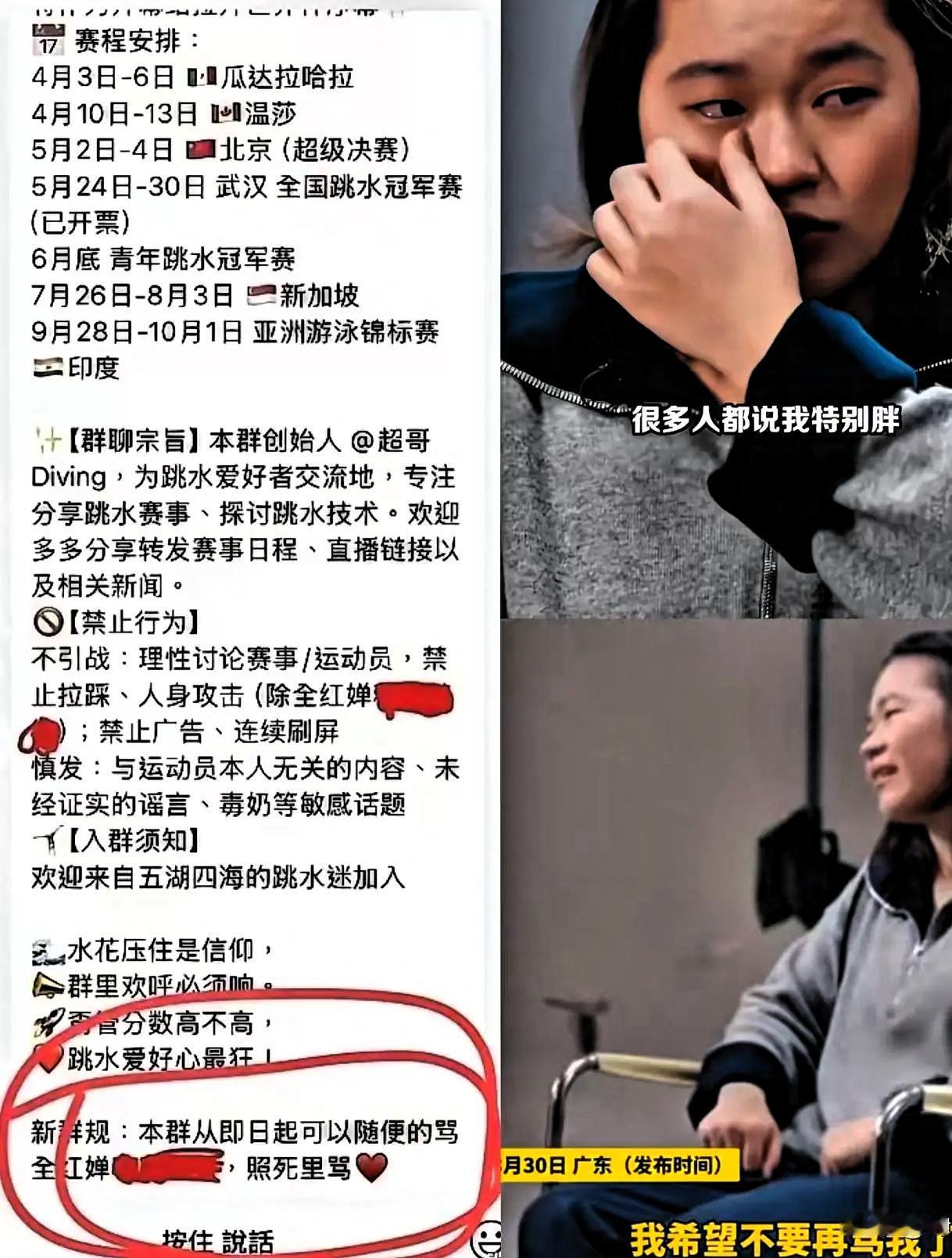 为国争光的少年运动员全红婵，竟长期遭到近三百人有组织网暴，还被起了十几个侮辱性绰