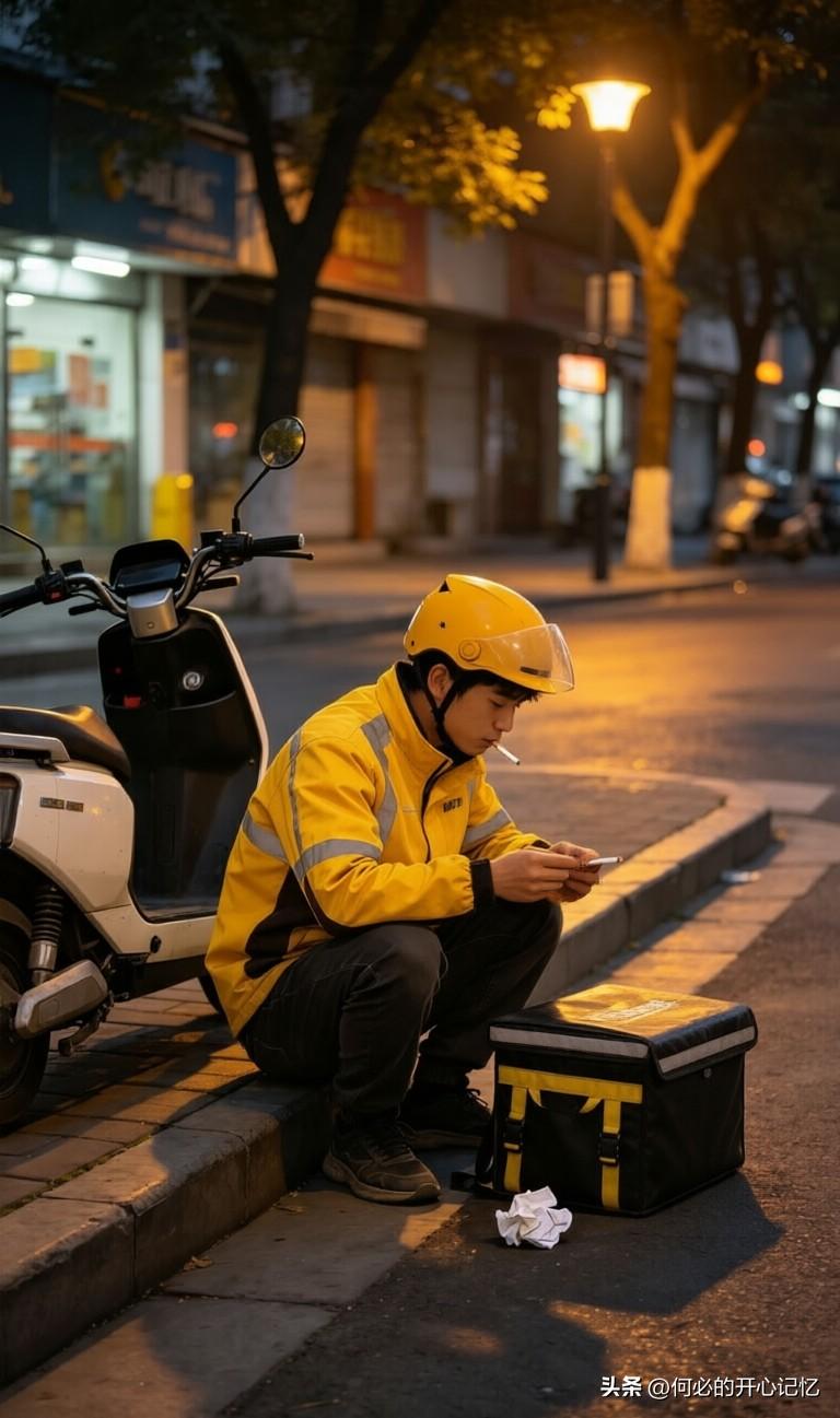 外卖男日常：外卖箱底翻出一张没送出的纸条，看完我蹲在路边抽了半包烟

外卖箱。