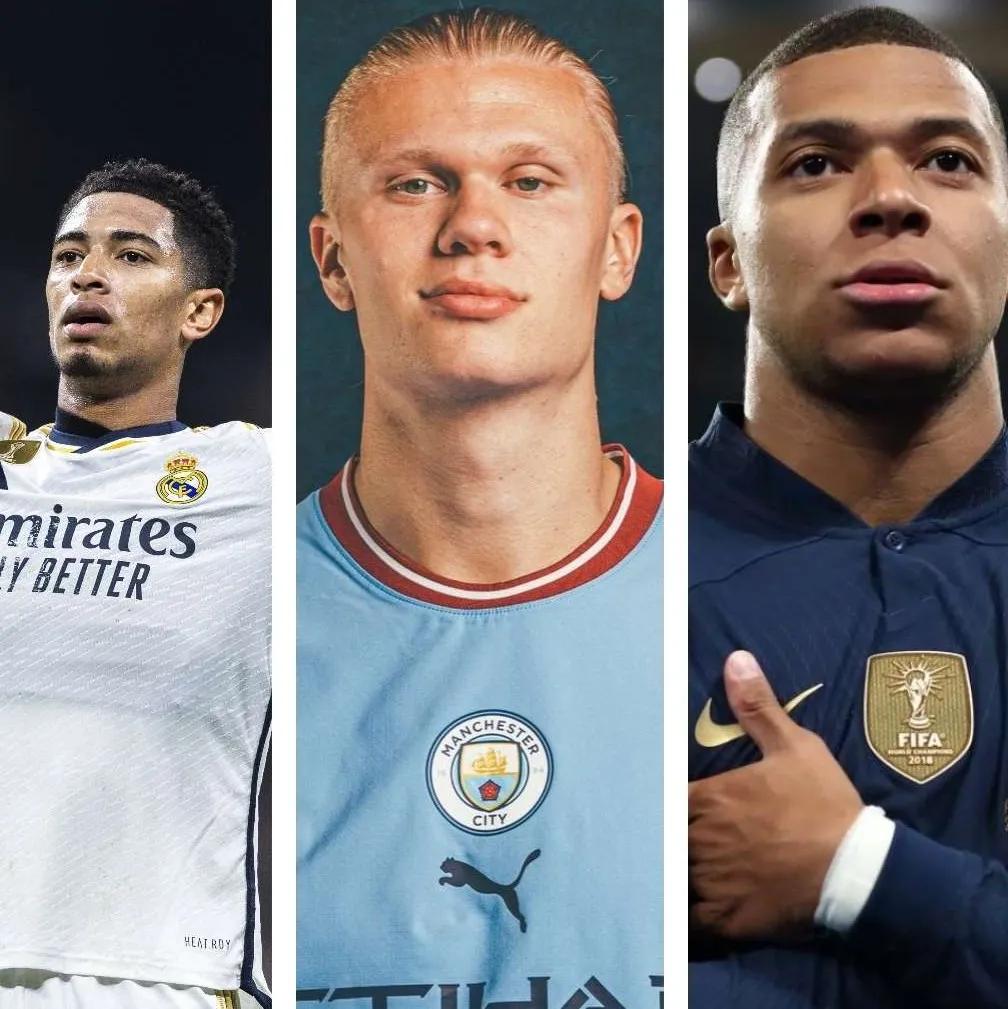 随着贝林厄姆身价暴涨至1.8亿，目前世界足坛呈现三足鼎立局面。哈兰德、姆巴佩和贝