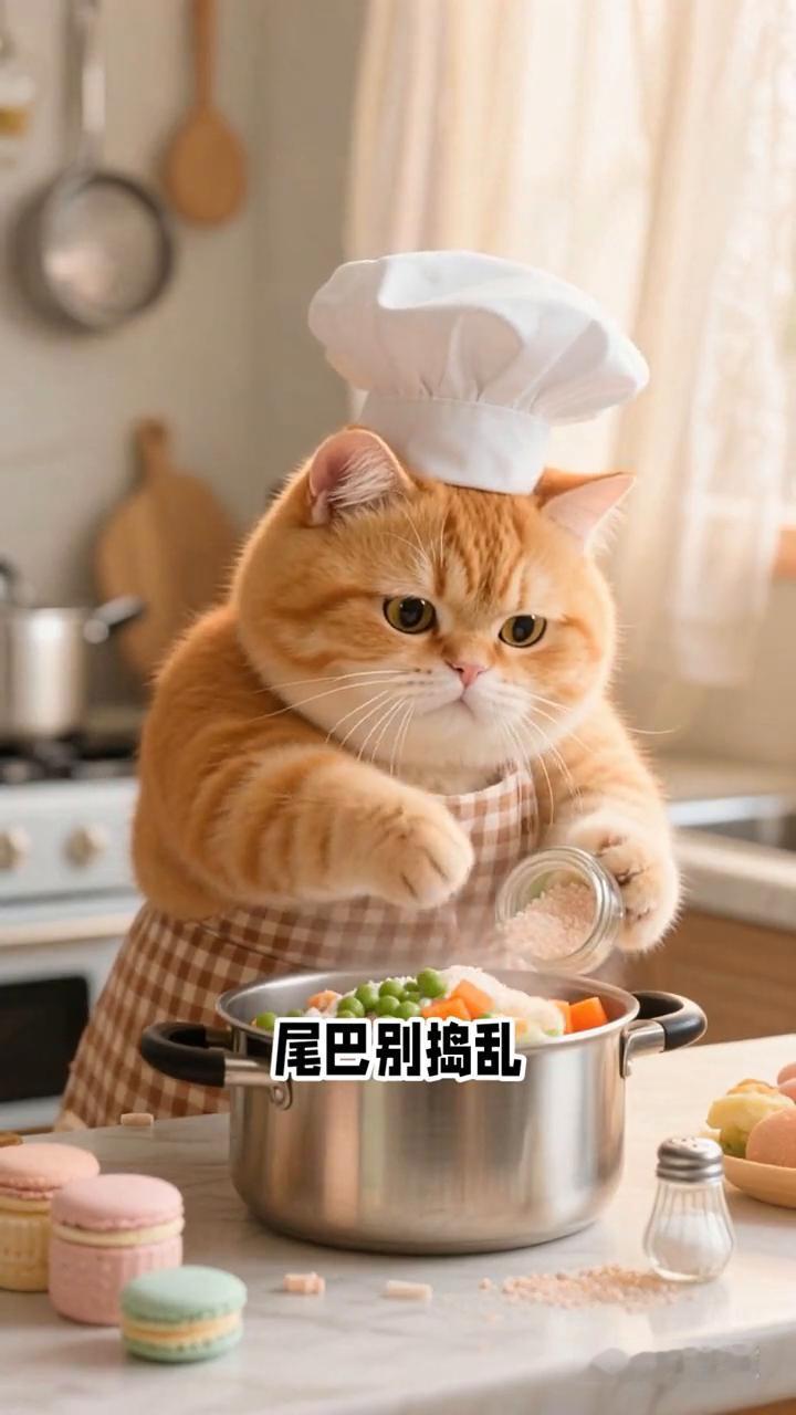 今天做牡丹燕菜。喵喵御厨上线。这萝卜片削得艺术就是爆炸，尾巴别捣乱，本喵要摆花。