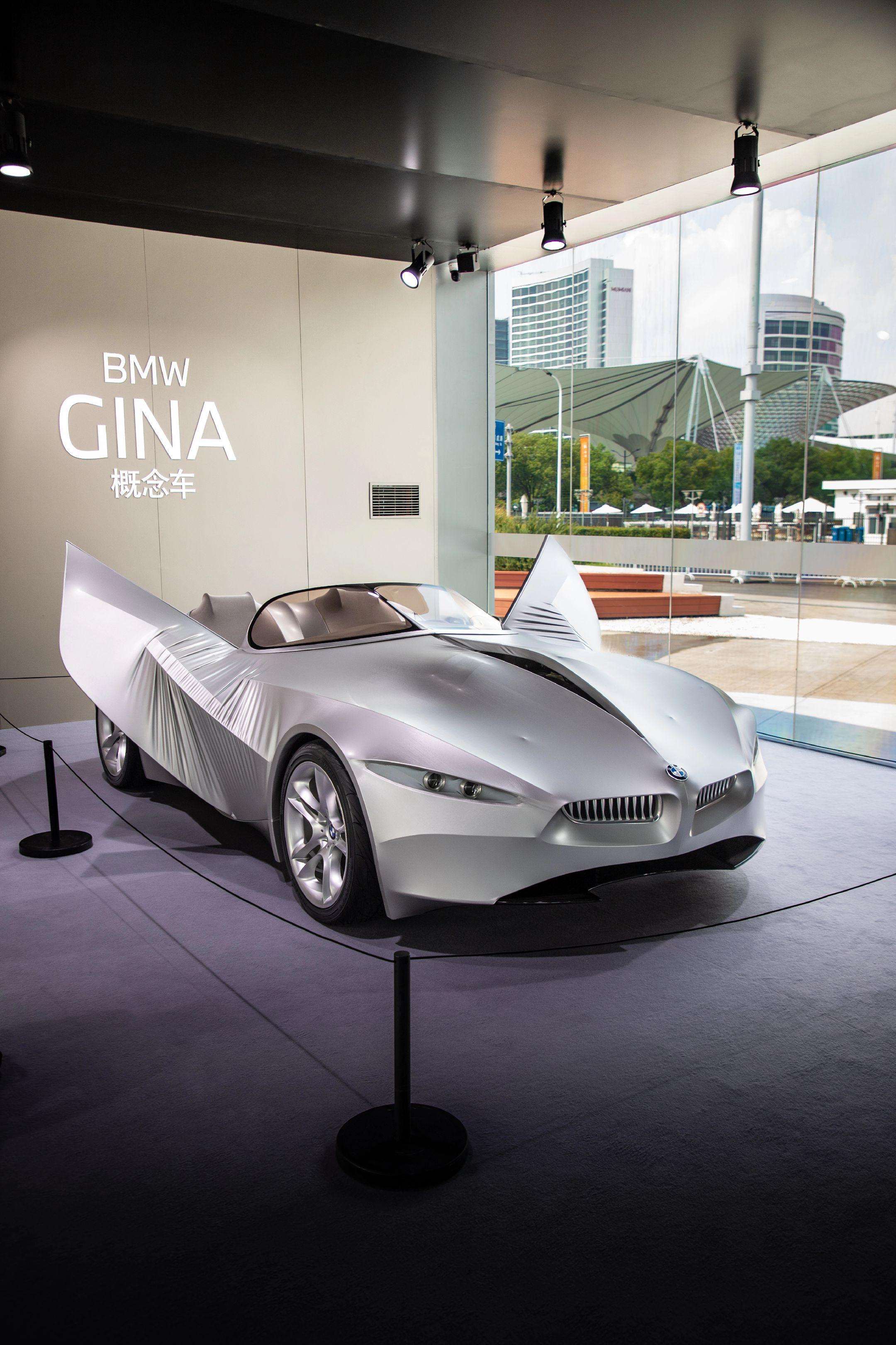 一台有生命力的汽车。宝马Gina 抵达上海宝马体验中心开始巡展 全车外...