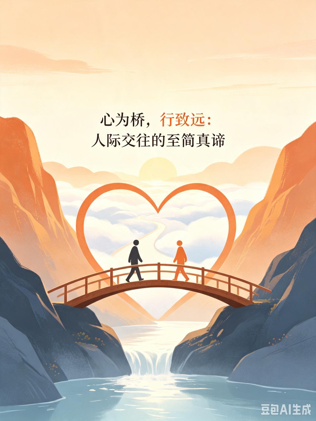 心为桥，行致远：人际交往的至简真谛

与人相处，千头万绪，归根结底，不过在于一颗