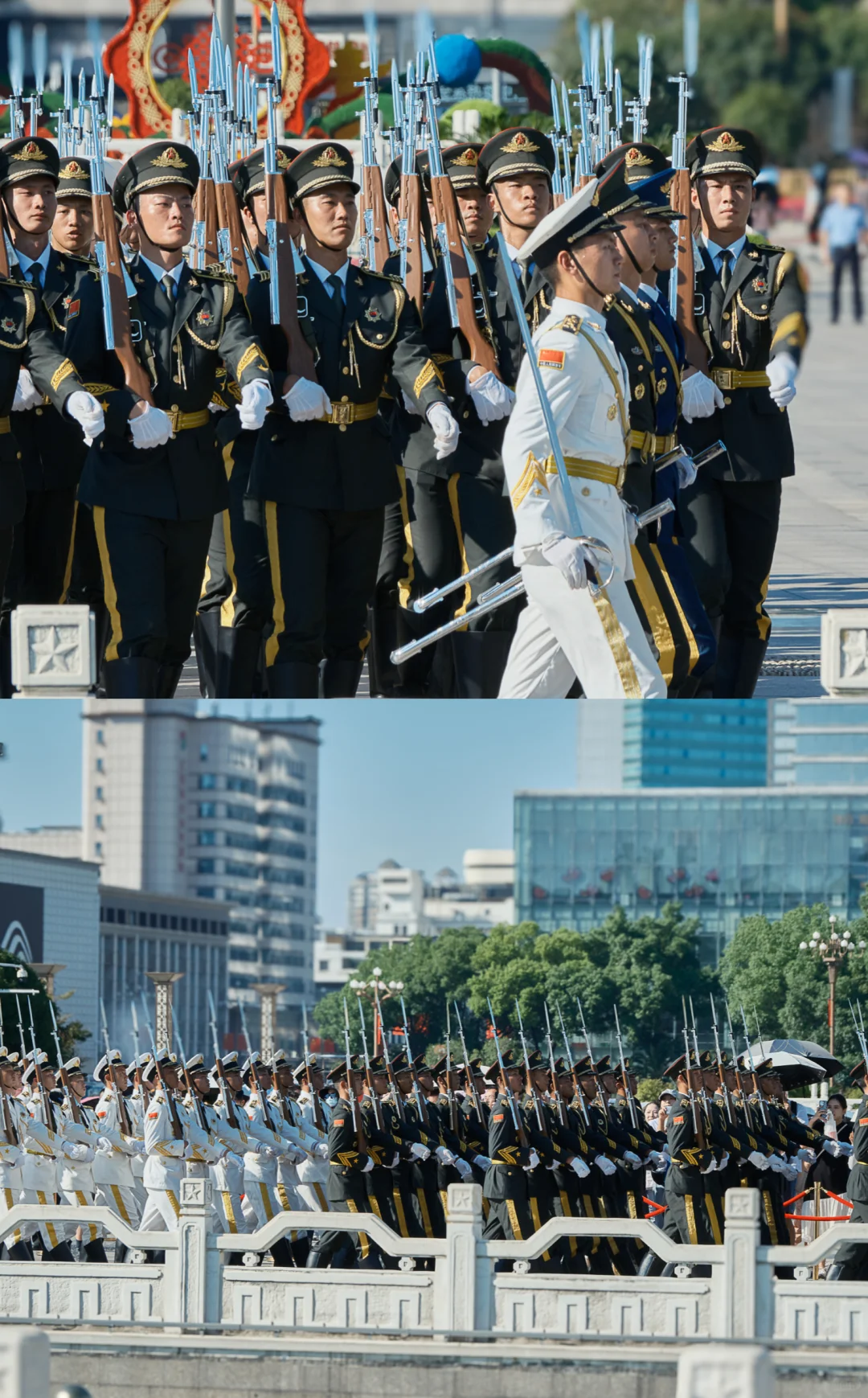 国庆南昌三军仪仗队，八一广场升旗仪式🇨🇳