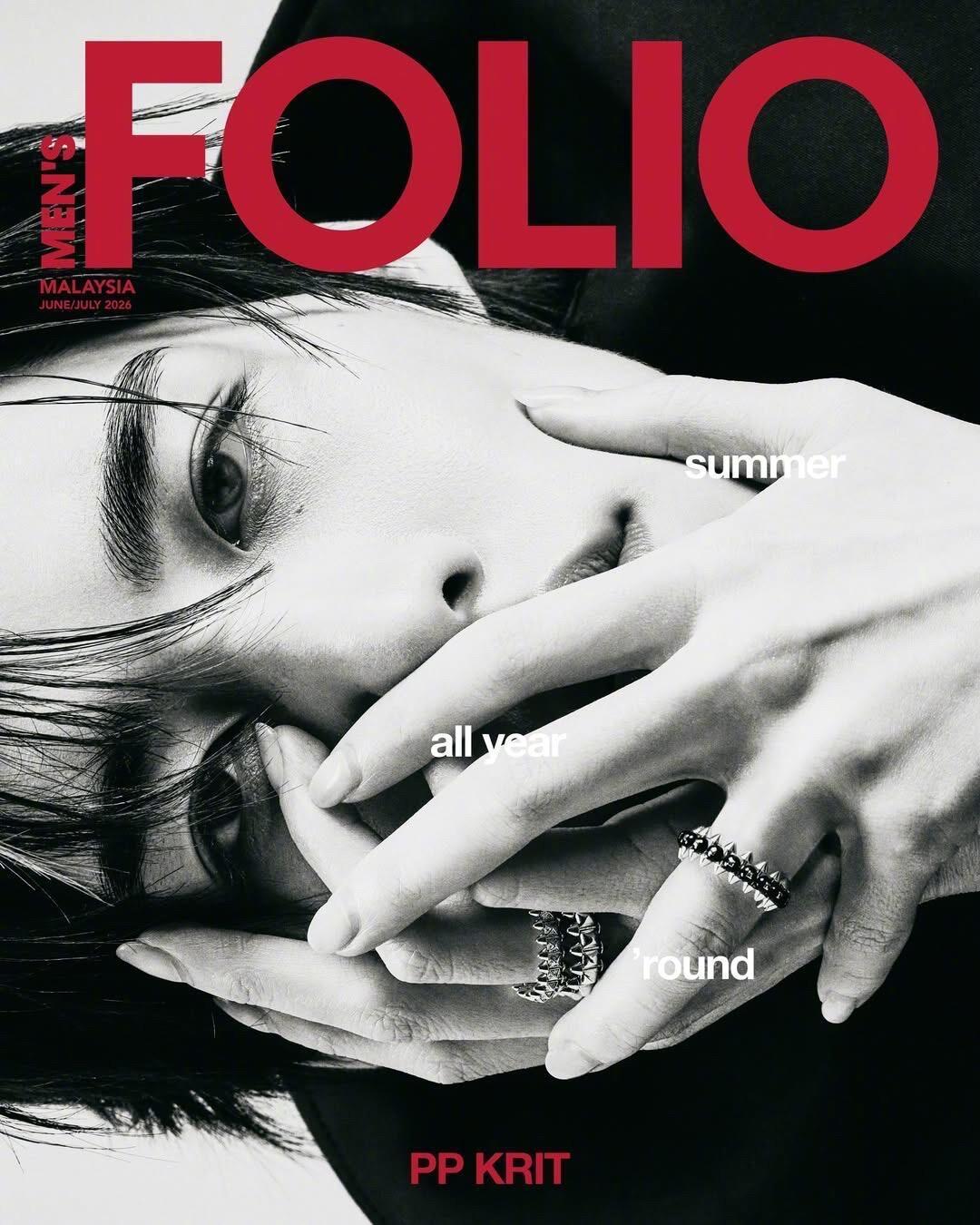 PP Krit出镜《Men’s Folio》新加坡 & 马来西亚版六七月合刊封面