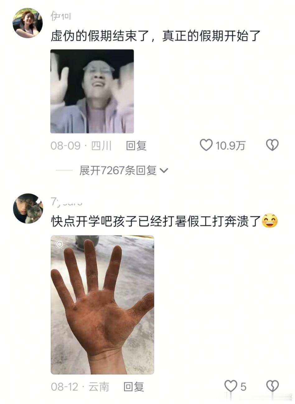 开学才是真正的假期我的精神状态凉好 ​​​