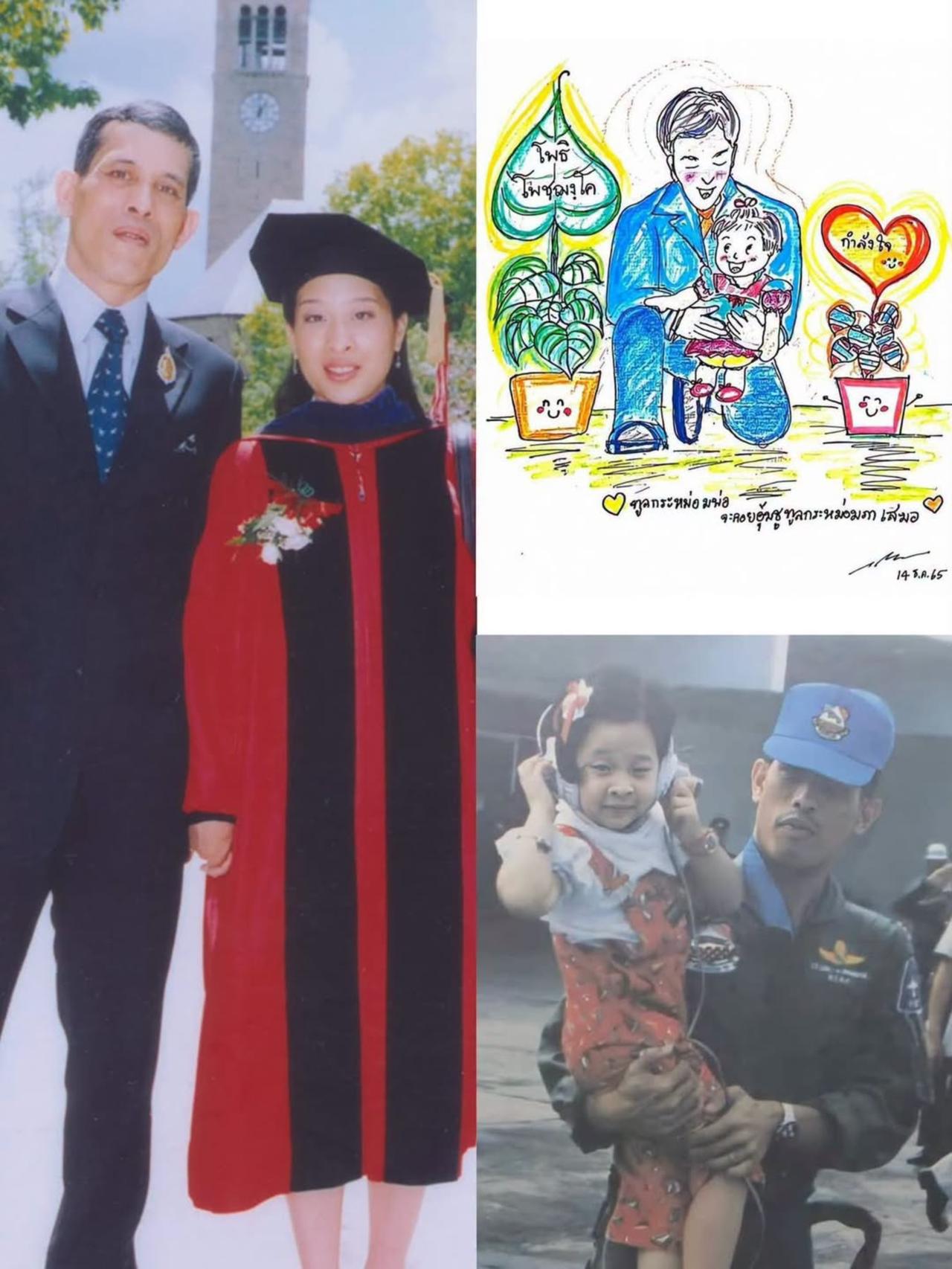 泰王悼念帕公主，亲自为爱女画漫画
这幅画不是什么杰作，是一个老爹在病床前的"自我