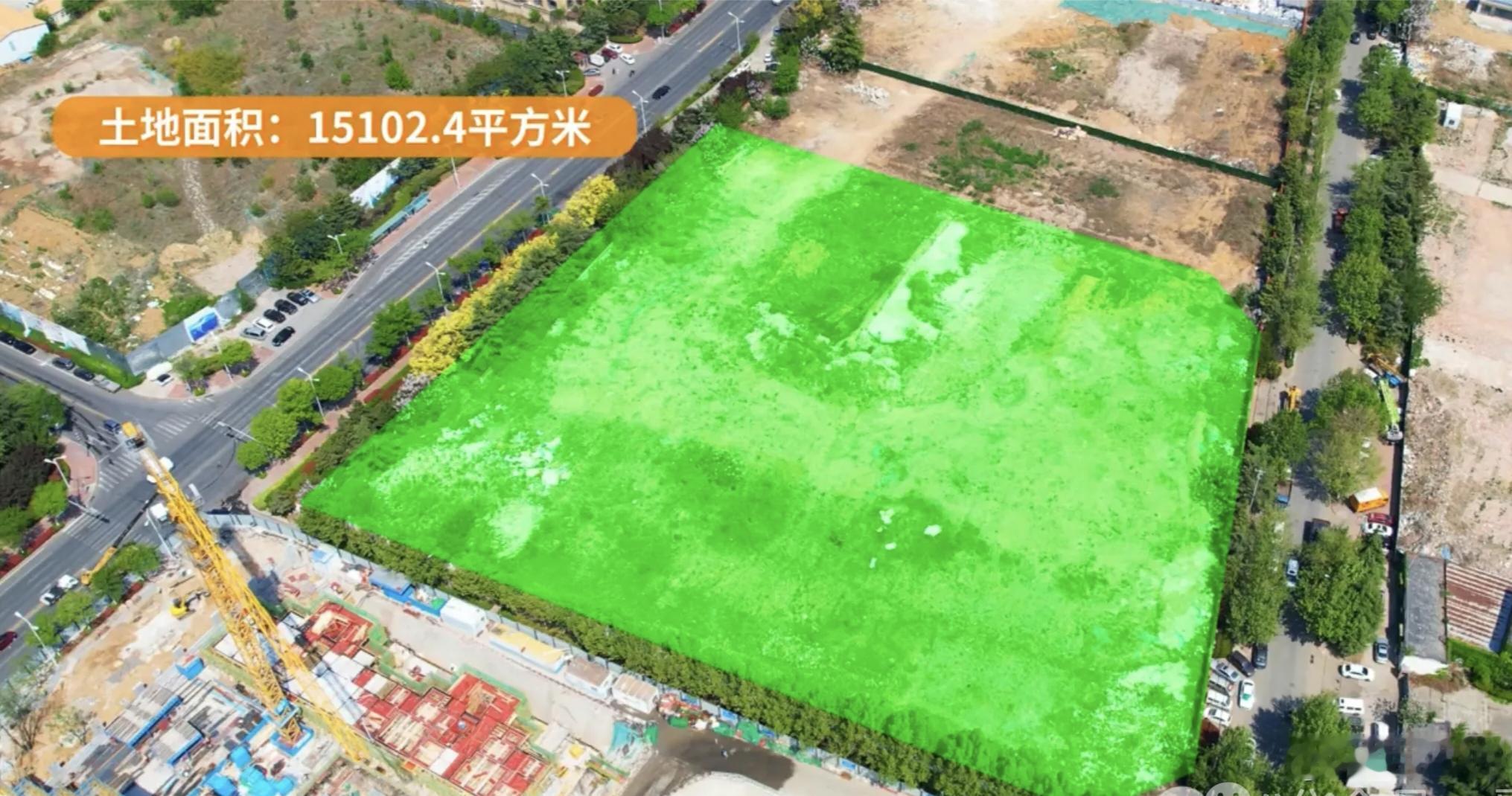6月18日上午，东李郑庄片区55号地块拍卖，青特力战海通和福建来的融旷，经过44