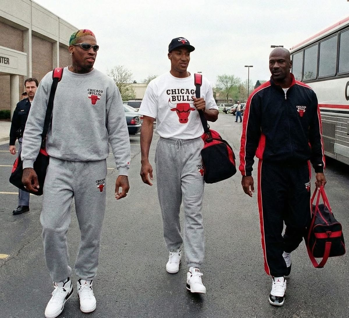 Dennis Rodman, Scottie Pippen, and Micha