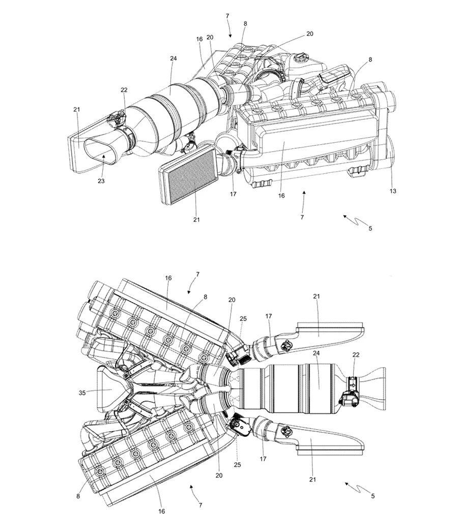 逆天了呢，不是V12，是Y12，法拉利一台车上装两台发动机，拿来……发电！
你这