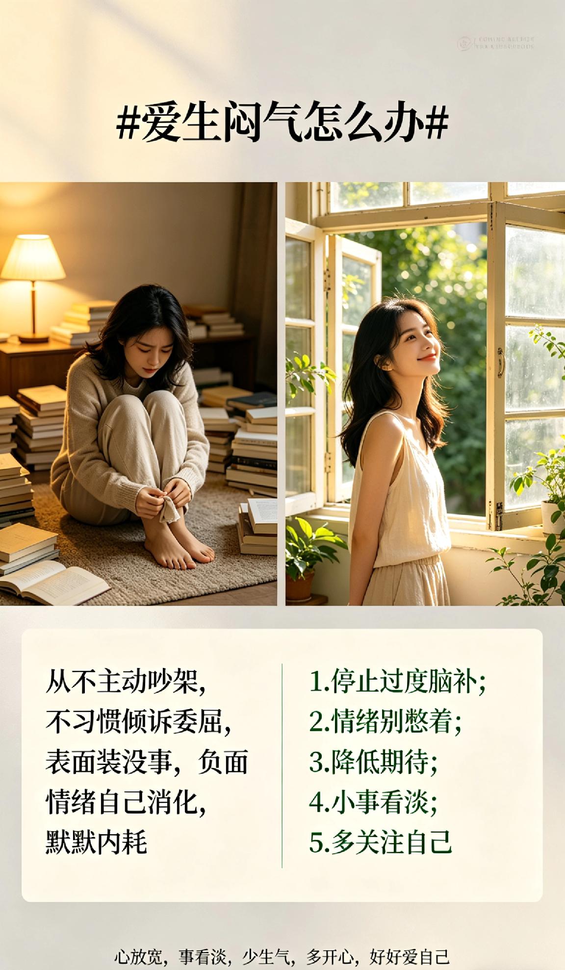 真的太懂爱生闷气的人了😔
从不主动吵架，也不习惯倾诉委屈
明明心里堵得慌，表面