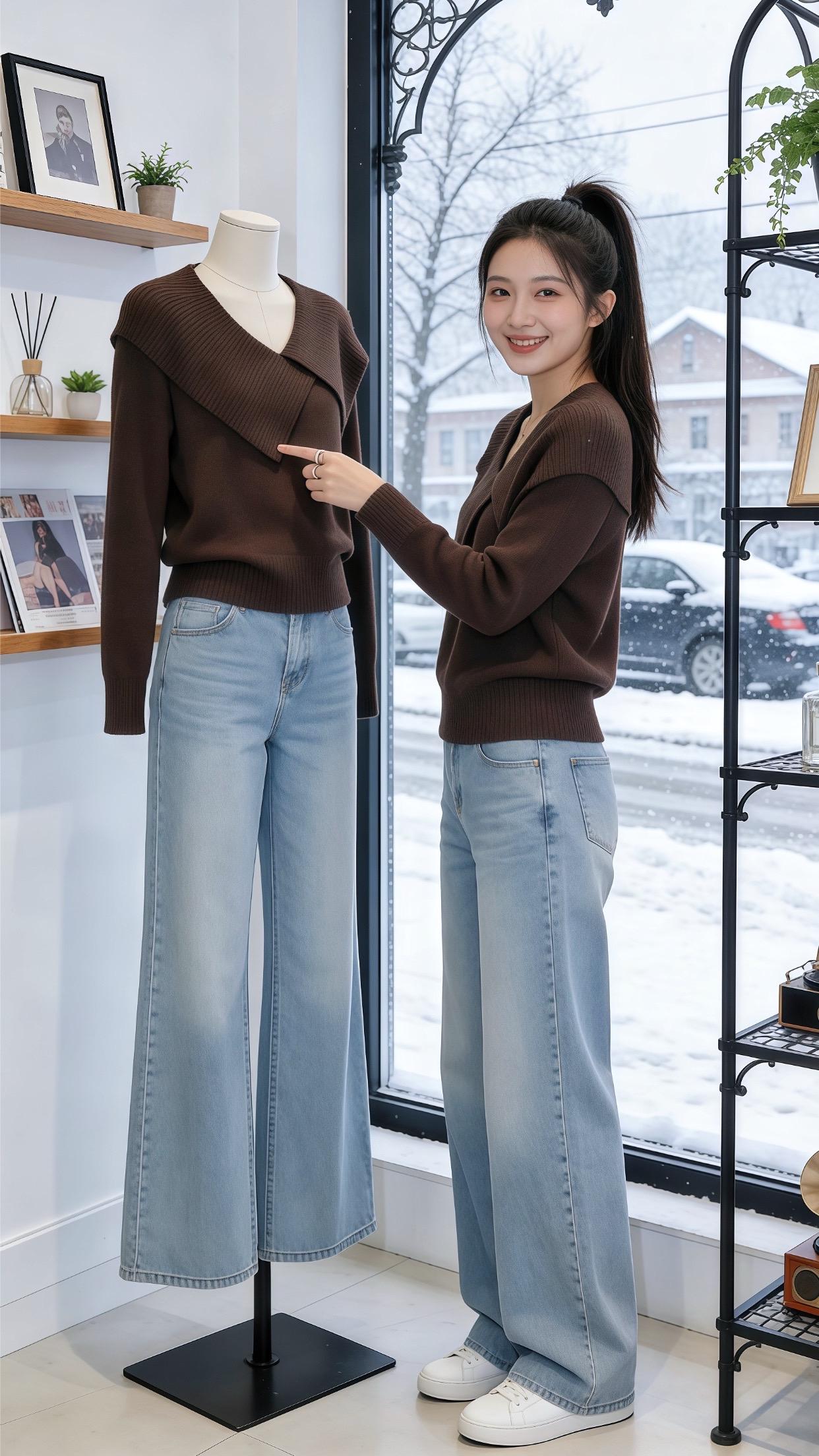 气质打底 我已经想好过年怎么穿了 冬季出游穿搭思路 过年穿什么 秋冬韩...