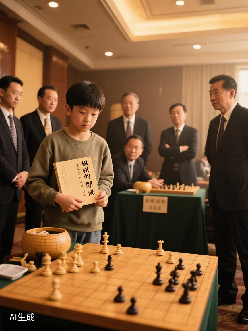 AI妙生图在棋局间，思索如棋路蜿蜒。每一步皆有变数，皆藏着对未知的探寻！