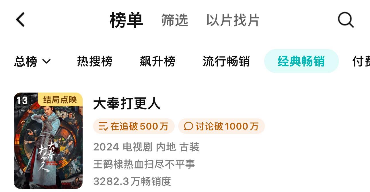 大奉打更人🐧拉新又上升一位 
