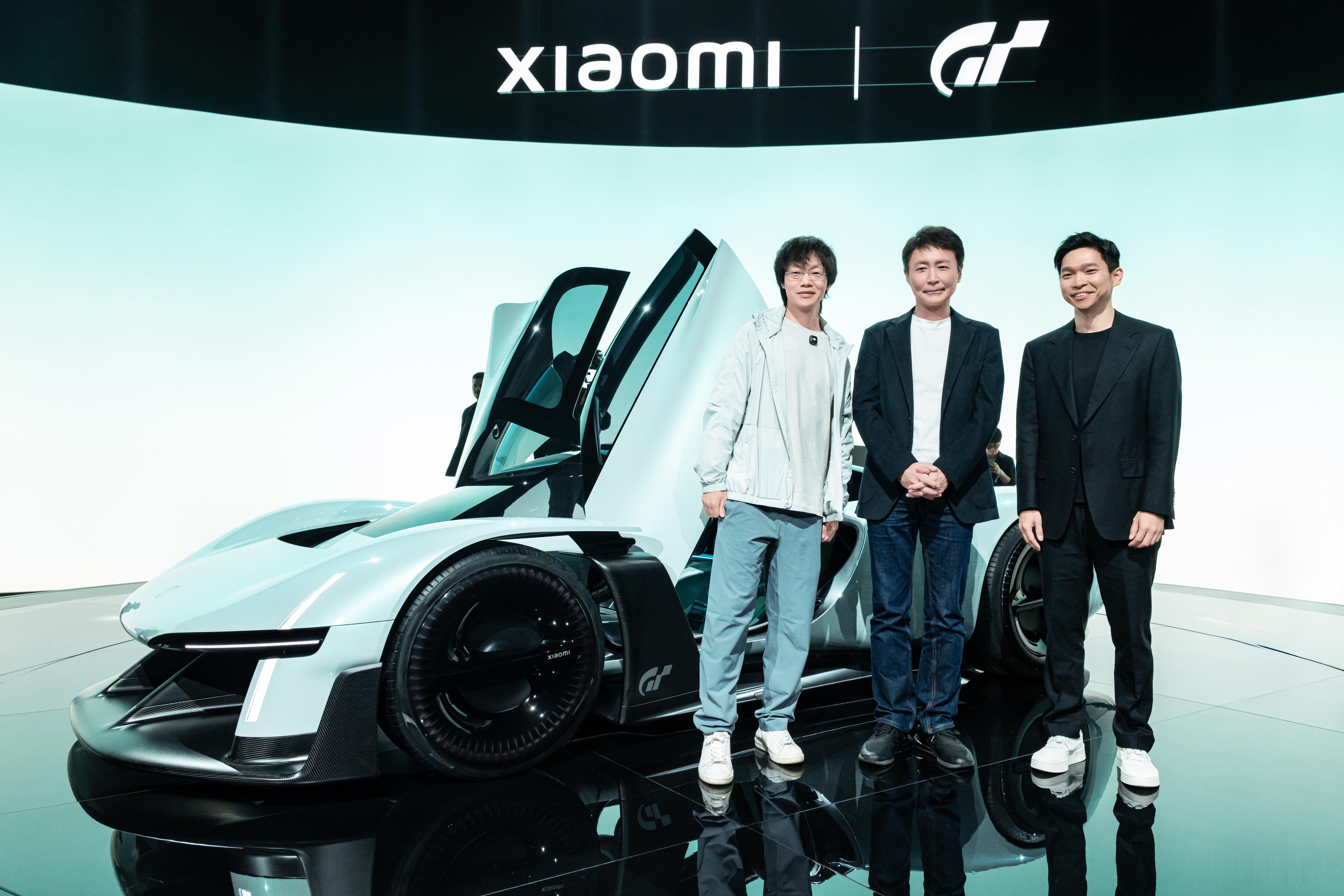 小米VGT国内实车首秀GT赛车游戏创始人，山内一典，小米VGT设计负责人，李田原