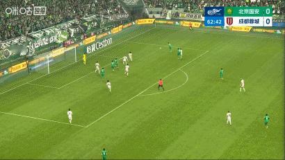 北京国安北京国安中超联赛 张玉宁破门！北京国安1-0成都蓉城 