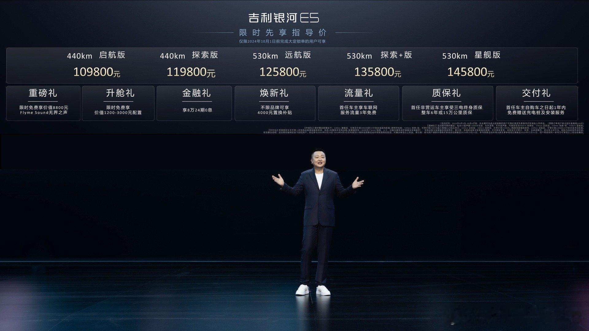 为美好生活而来！售价10.98万元起！吉利银河E5 全球上市！#全球智享纯电SU