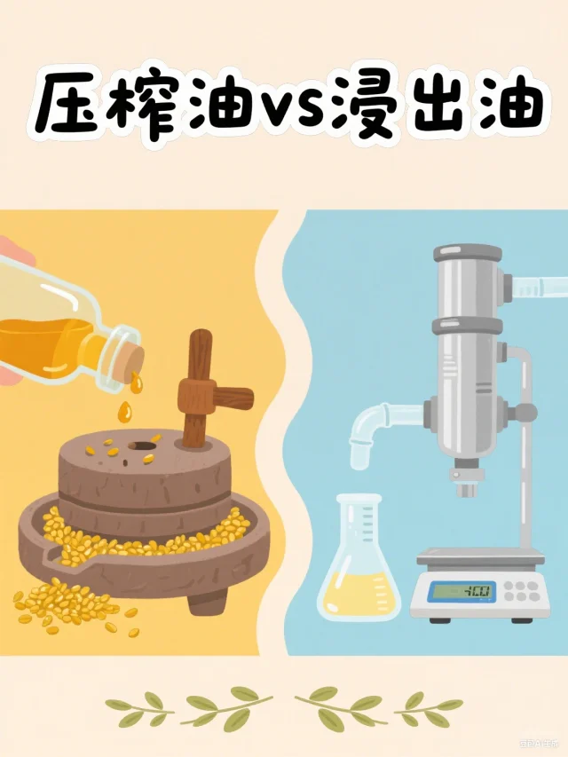 食用油工艺大揭秘！压榨VS浸出怎么选？