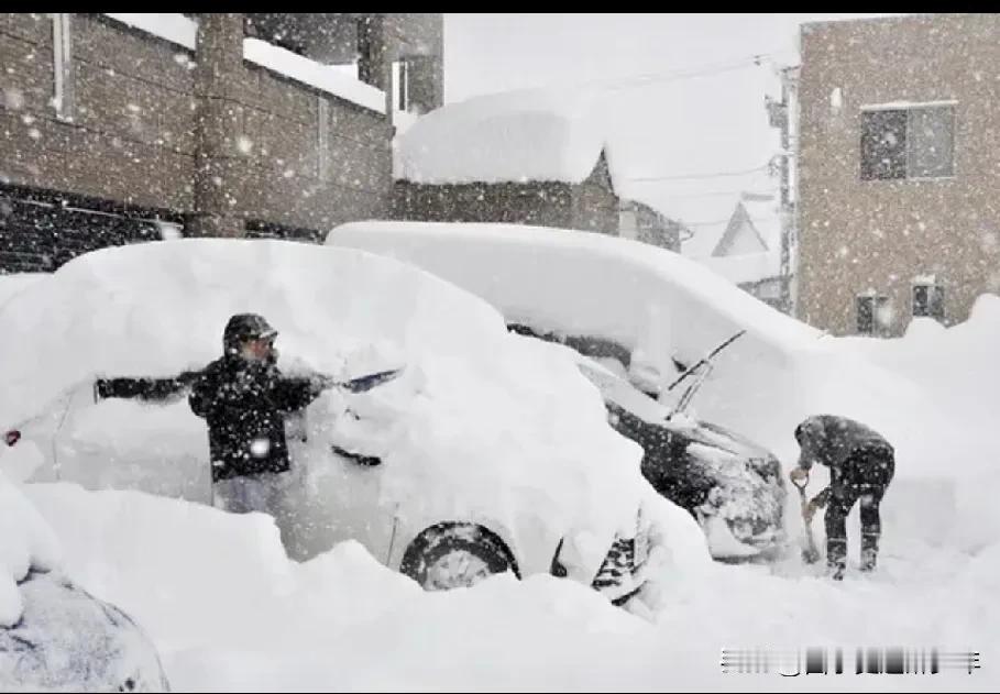 日本特大暴雪厚度达4.65米，太大了吧，老天在稀释核废水吧？如此之大？老天下大力