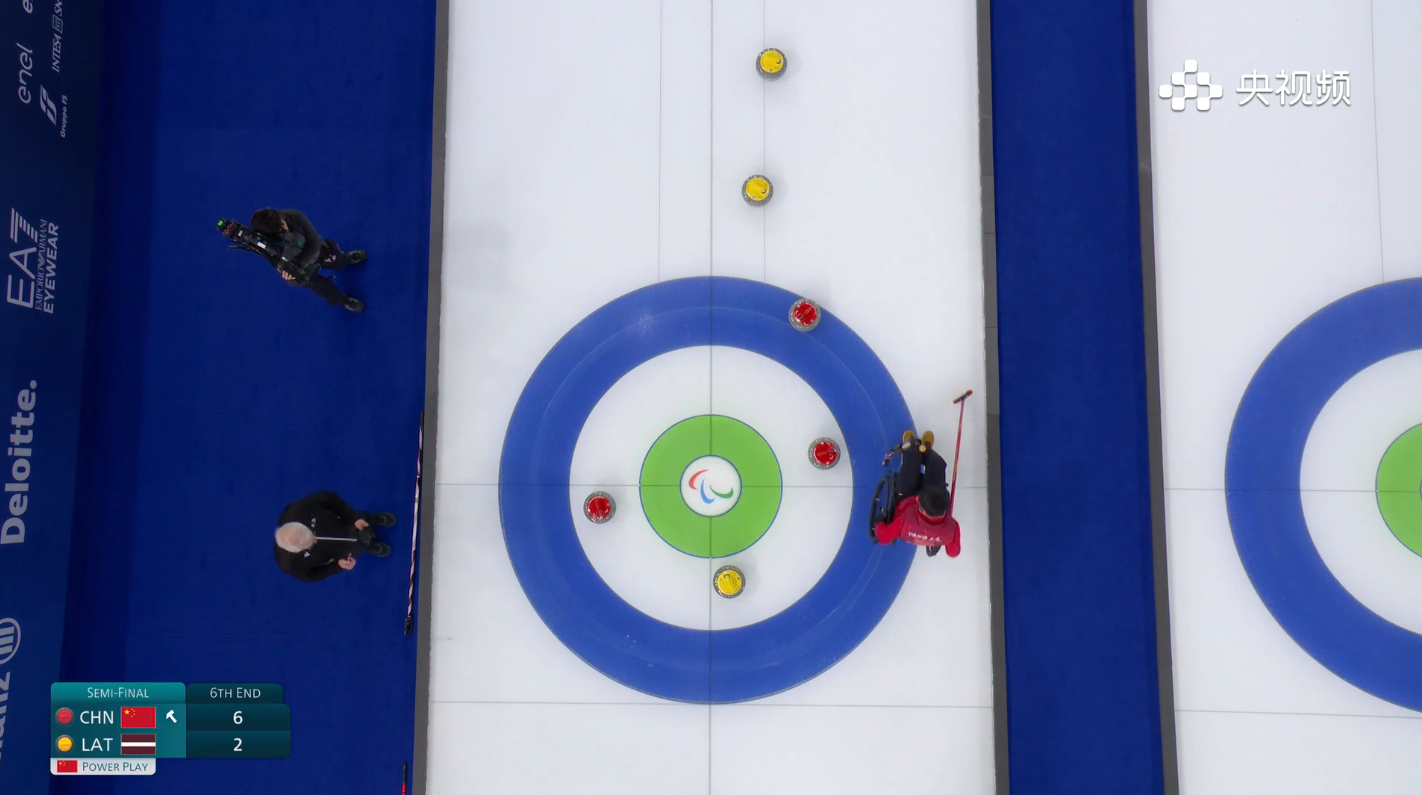 【奥运半决赛】轮椅混双，中国队PP局最后Double小失误，被偷1，也能接受。后