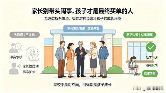教育局紧急介入！爱带头闹事的家长，孩子在学校基本彻底凉了