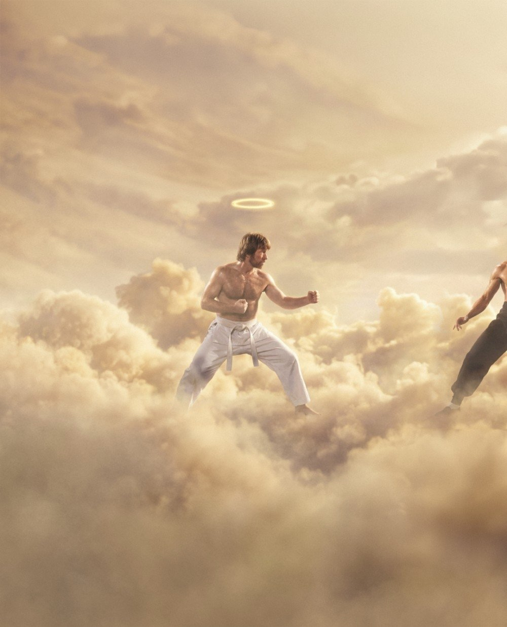 查克诺里斯去世大神BossLogic创作艺术图纪念查克诺里斯！现在他可以在天堂里