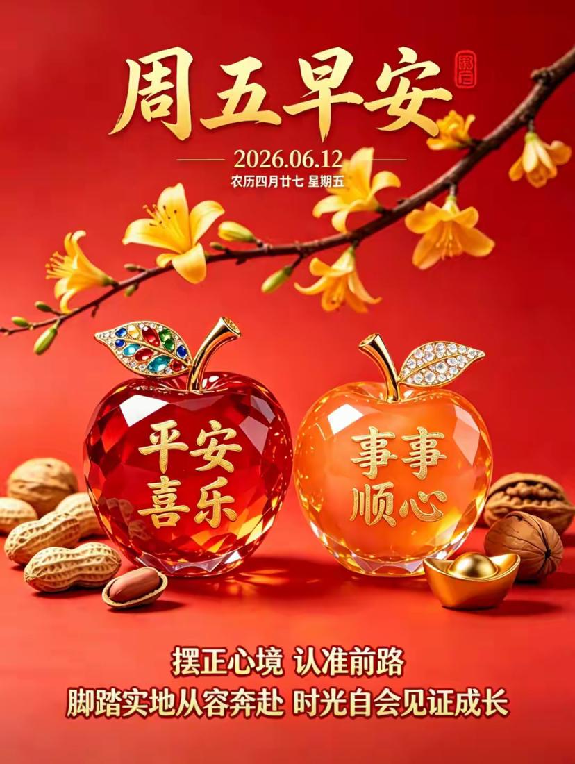🌺 2026./6.12.乘风赴夏.沿路温良🌺

☘️晨风轻携夏日的暖意，拂