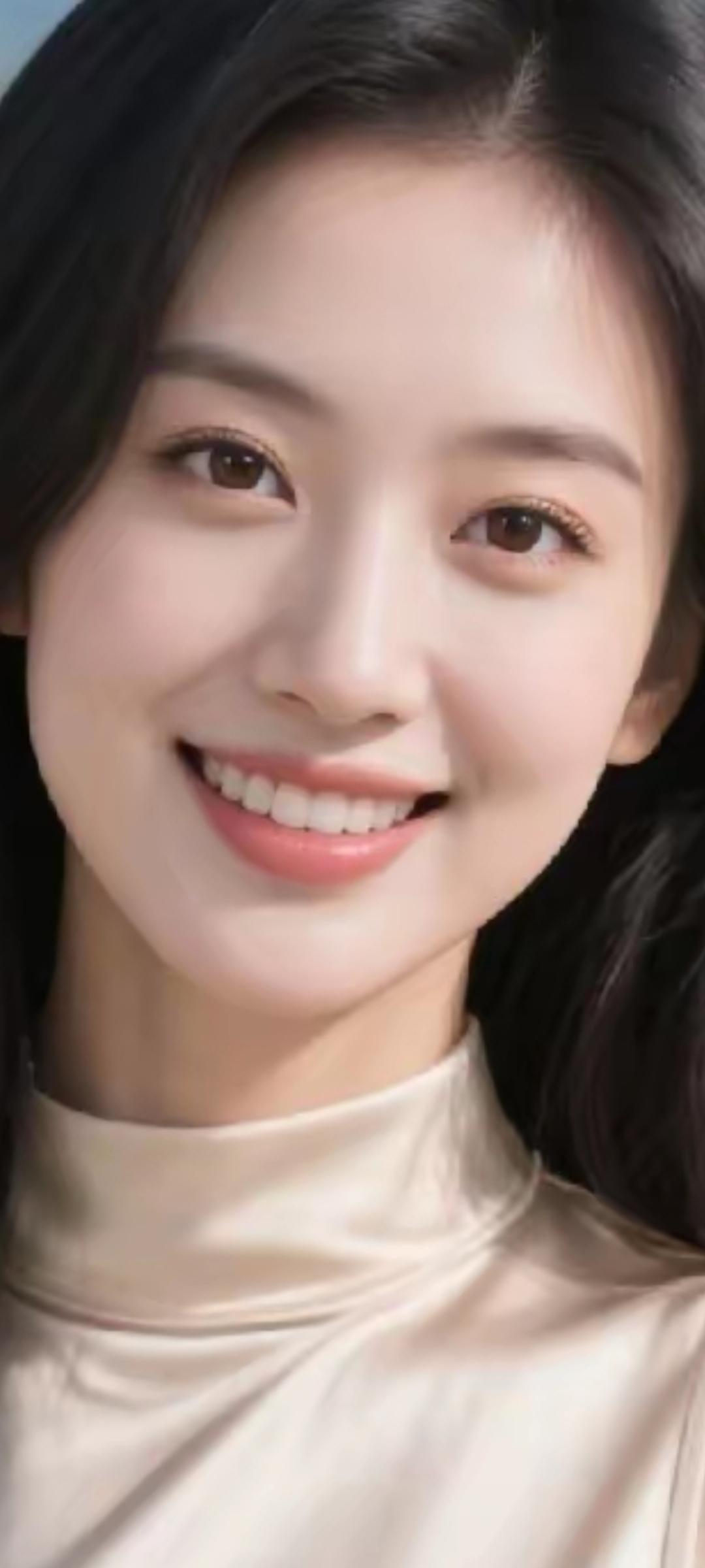 笑颜如花绽，春光满人间。