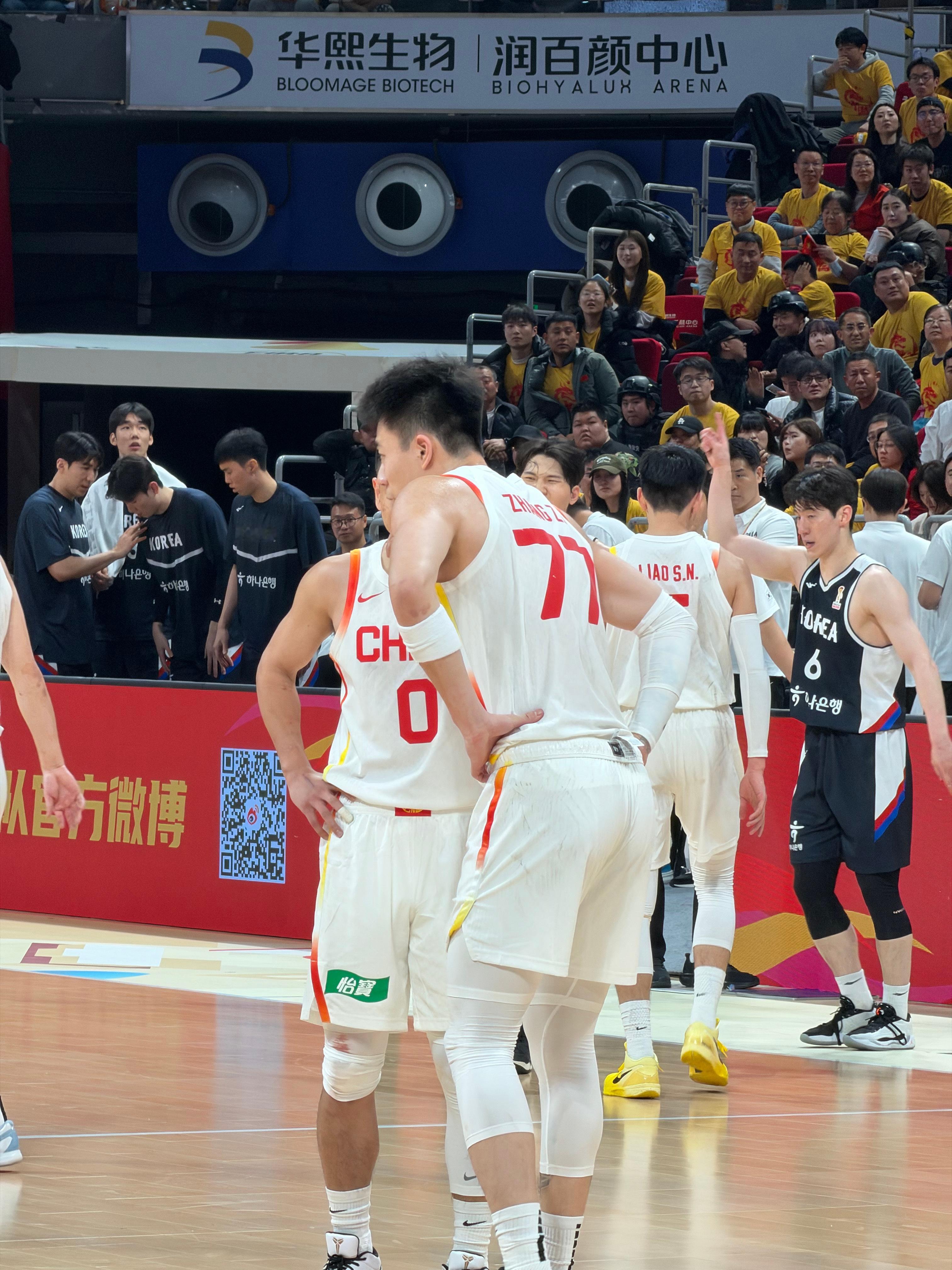 张镇麟！！！中国男篮vs韩国男篮