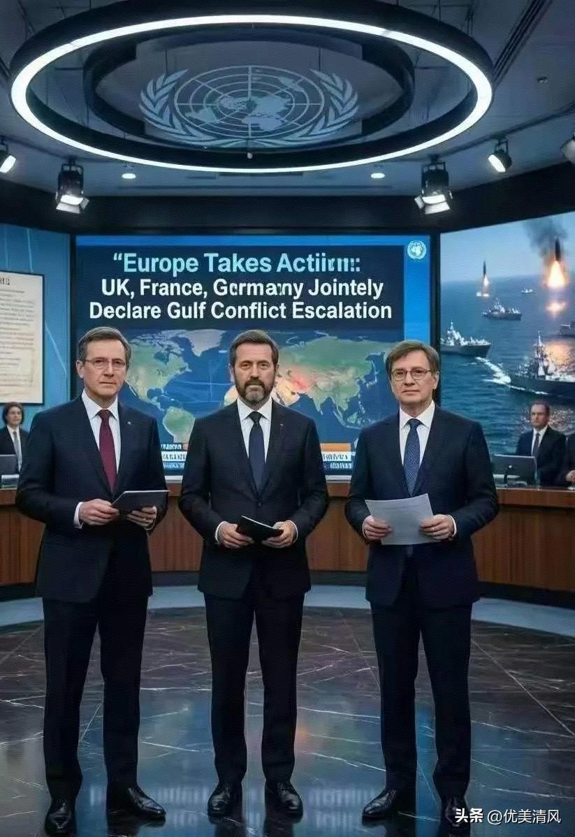 刚看到的消息：
欧洲也下场了
3月1日，英法德三国突然发了份联合声明，话说得挺重