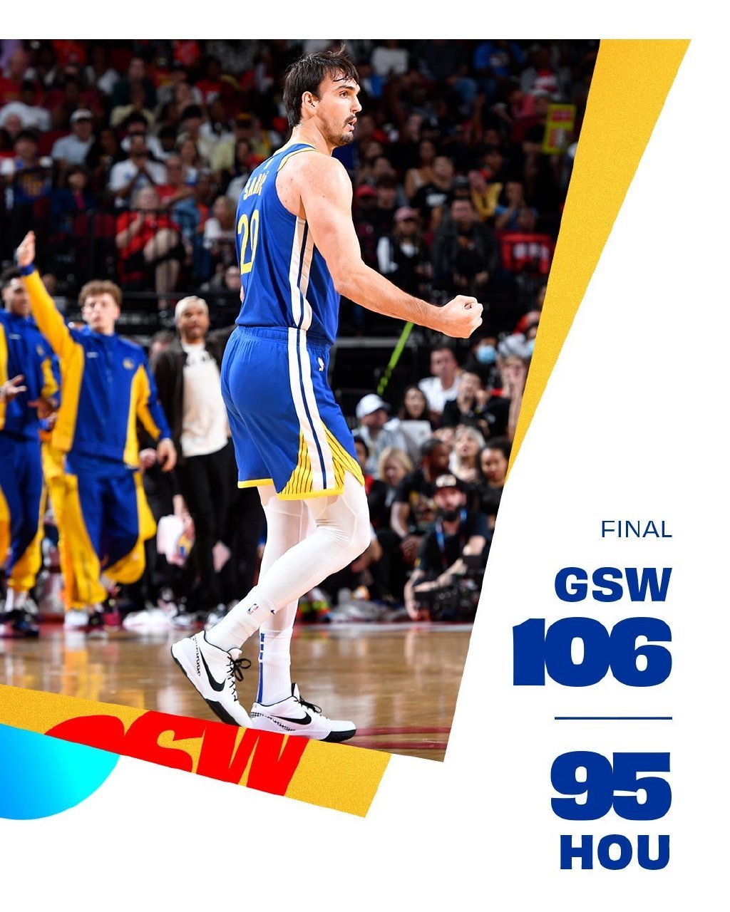 #勇士vs火箭##NBA你我皆主角# 全场比赛结束｜勇士106-95火箭。勇士两