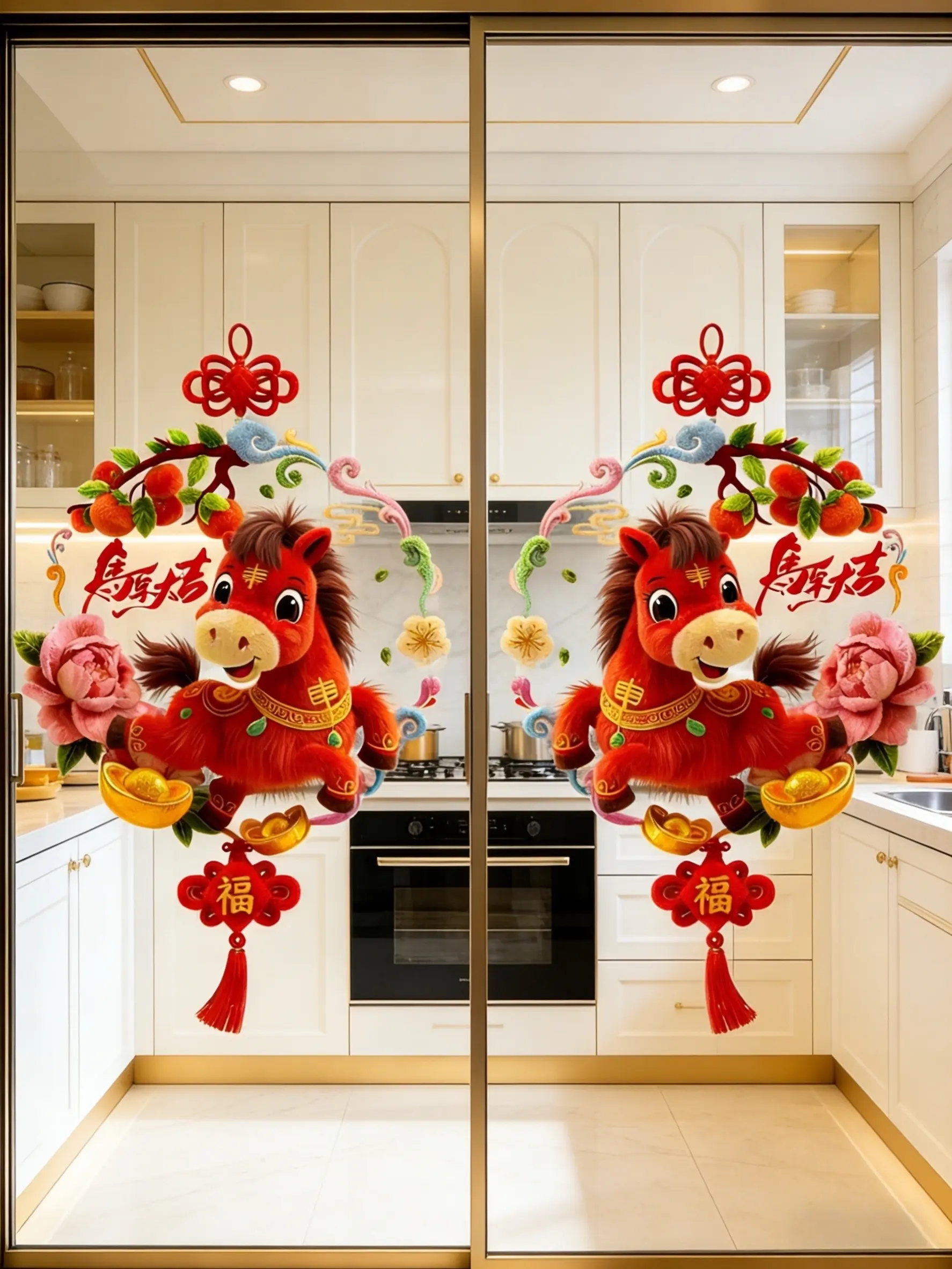 窗花 窗花贴 新年氛围感 马年大吉 家居好物