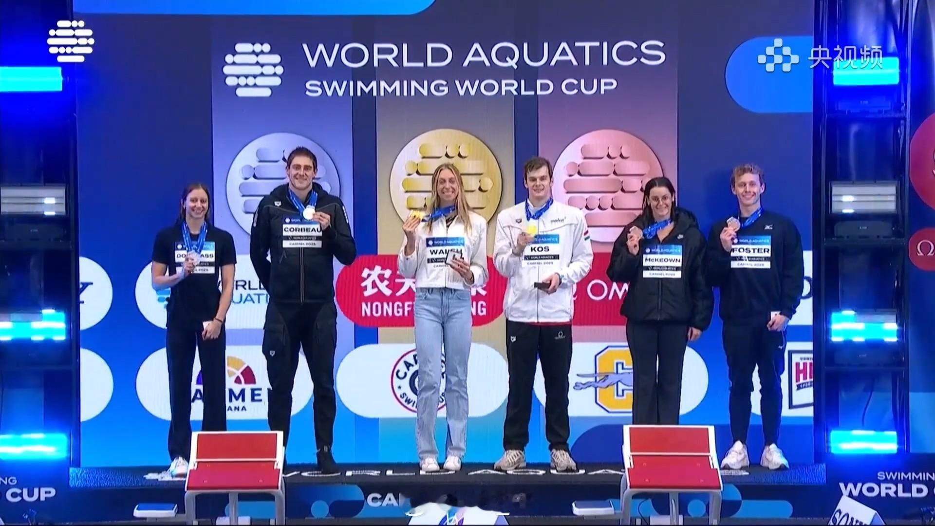 短池游泳世界杯卡梅尔站 本站MVP：🇺🇸Gretchen Walsh & ?