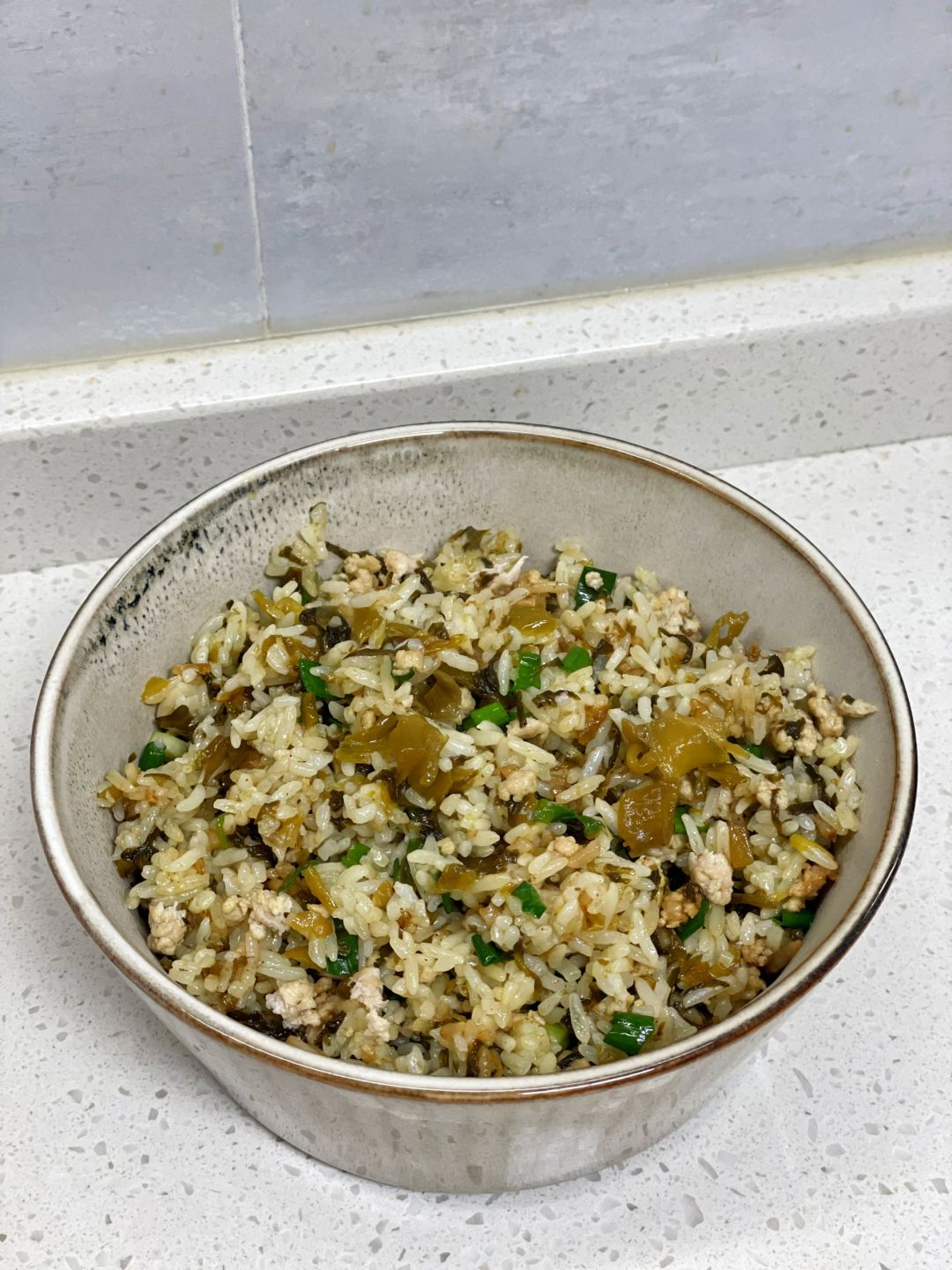 超级美味的酸菜肉沫米饭，附详细做法～