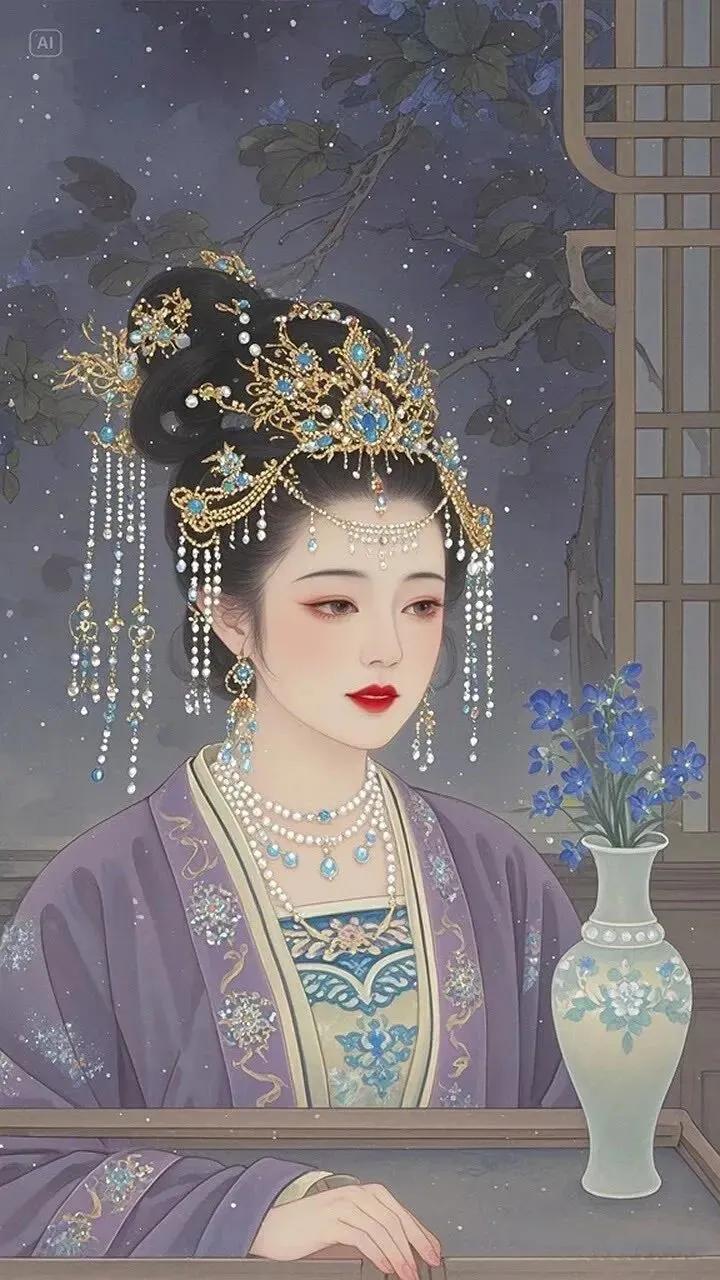 丰姿冶丽俏佳人