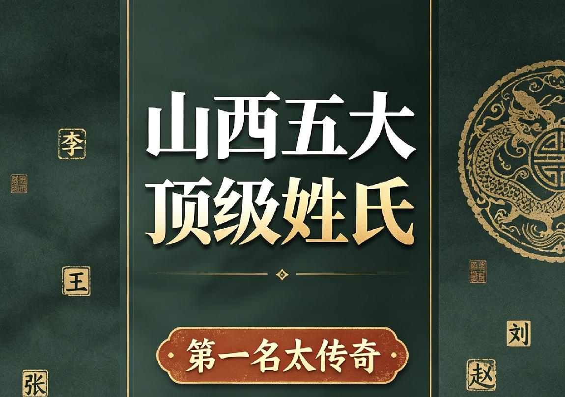 山西这五大姓氏，个个都是千年豪门！

第一名更是千古罕见！表里山河的山西，自古豪